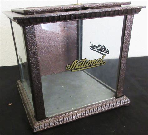 vintage metal ticket box|National Cash Register Receipt Ticket Box w/Key Fully Restored .